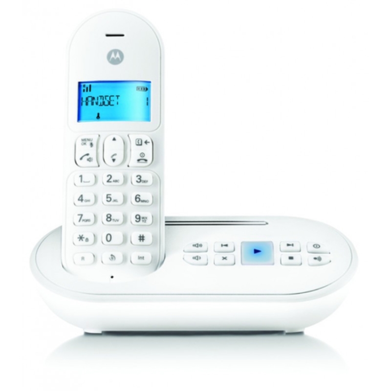MOTOROLA Telefono fisso Cordless Motorola T111 bianco